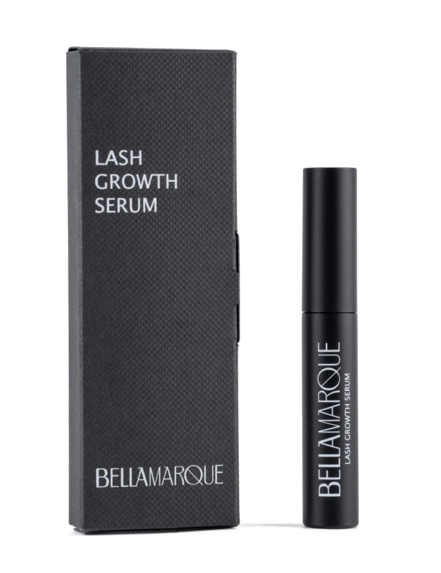 BellaMarque Lash Growth Serum with box and applicator visible.