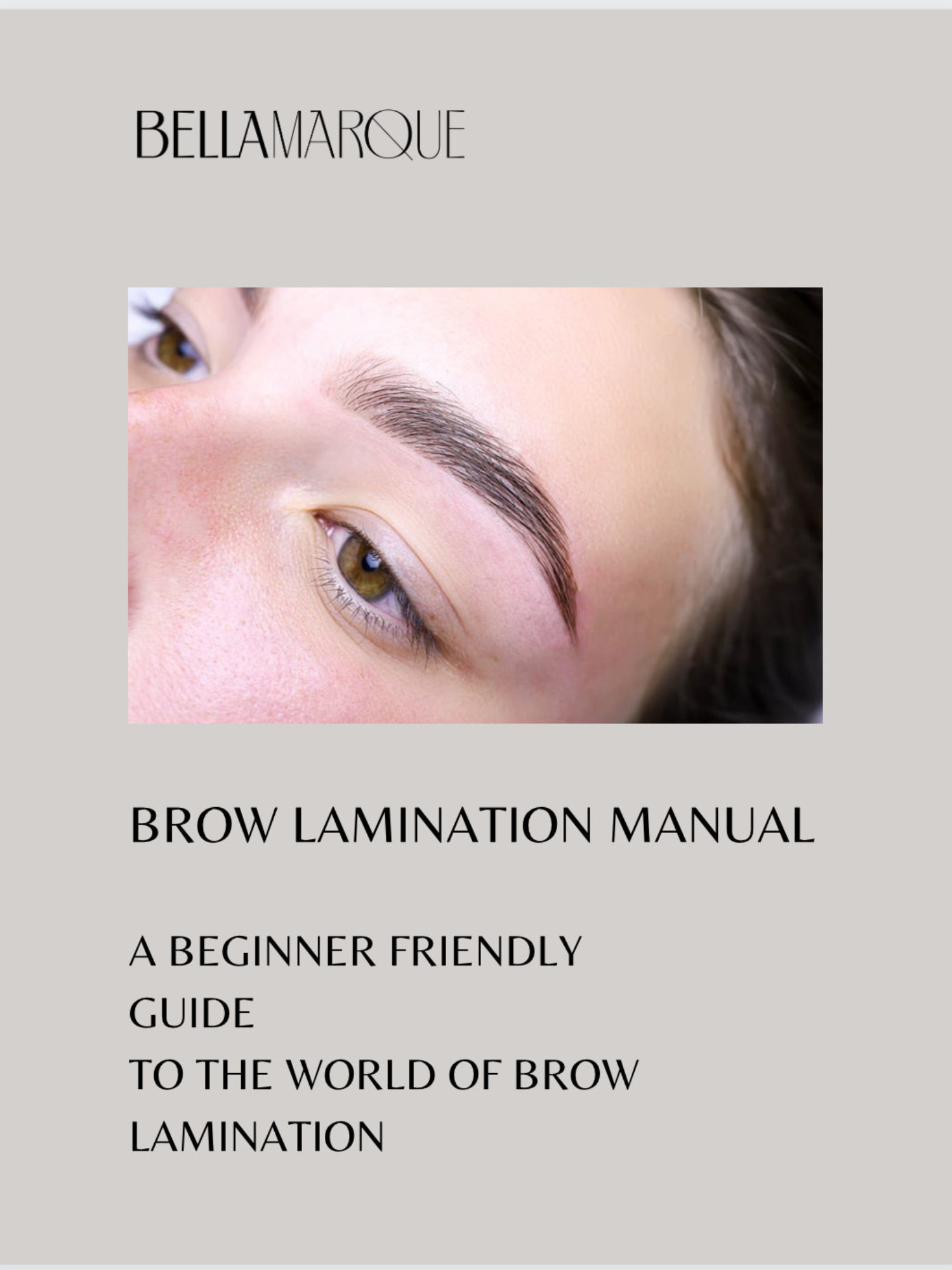 Brow Lamination Manual - Free Guide